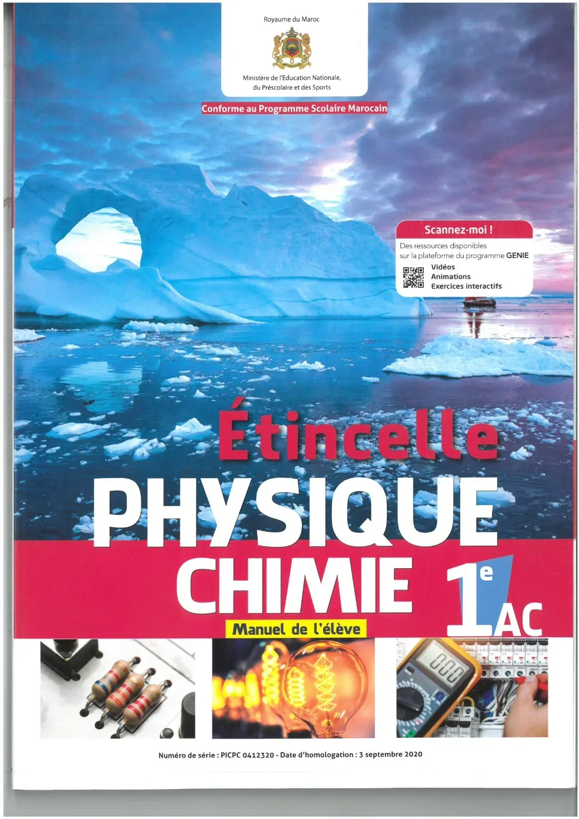 ETINCELLE PHYSIQUE CHIMIE MANUEL 1AC