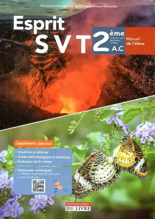 Esprit SVT 2ème année collège - Manuel