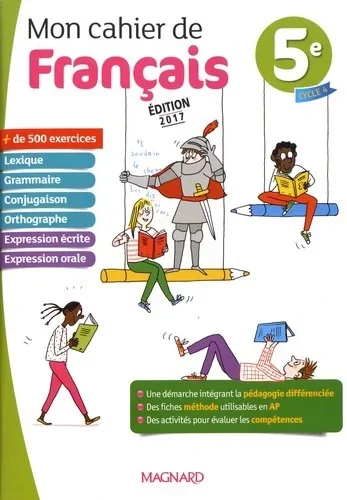 Mon cahier de français 5e - 2017 - Vue 1