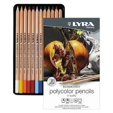 12 CRAYONS GRAPHITES EN BOITE METAL - Vue 1