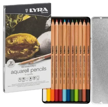 12 CRAYONS GRAPHITES EN BOITE METAL Réf 4084900170472