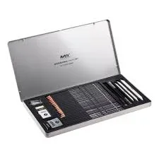 SET DESSIN TONS GRIS BTE METAL DE 25 PIECES - Vue 1