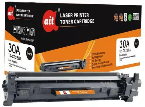 AIT 30A LaserJet Toner Cartridge (CF230A) Black - Vue 1