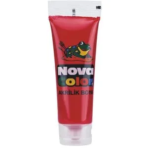 Peinture acrylique 75ml ROUGE NOVACOLOR Réf : NC-256