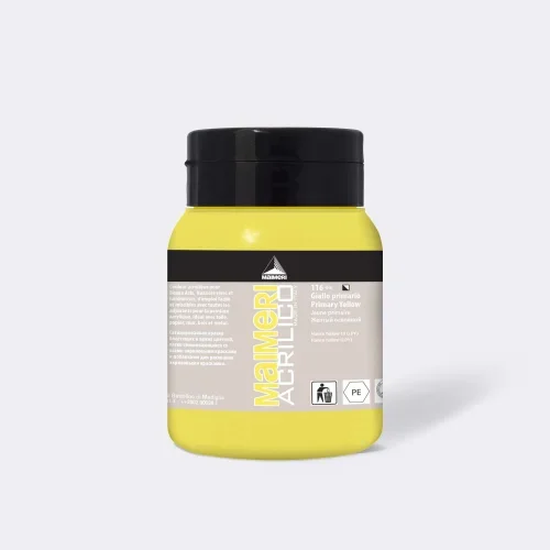 MAIMERI 116 ACRYLIQUE JAUNE PRIMAIRE 500ML - Vue 1