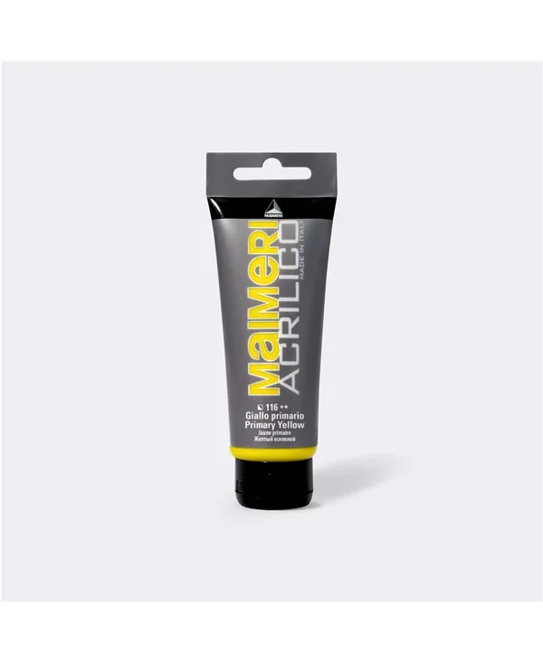 MAIMERI 116 ACRILIQUE JAUNE PRIMAIRE 200 ML MADE IN ITALY