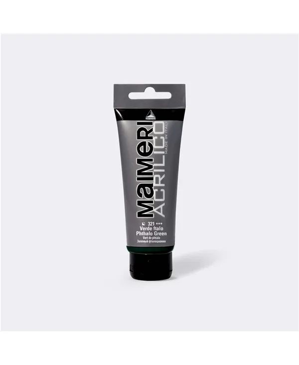 MAIMERI 321 ACRILIQUE VERT DE PHTALO 200 ML MADE IN ITALY