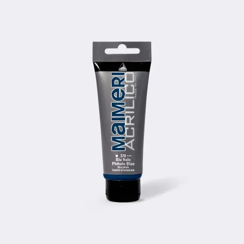 MAIMERI 378 ACRILIQUE BLEU PHTALO 200 ML MADE IN ITALY