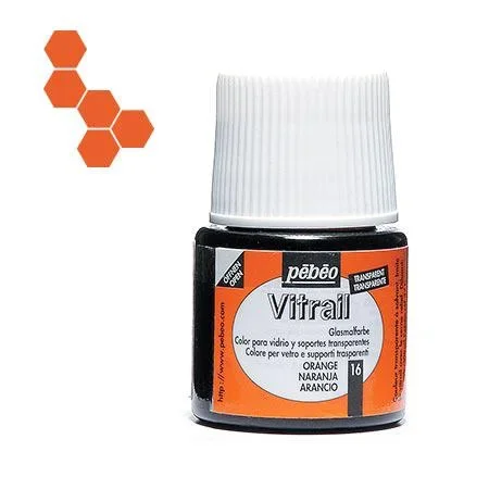 VITRAIL 16 PEBEO ORANGE 45ML - Vue 1