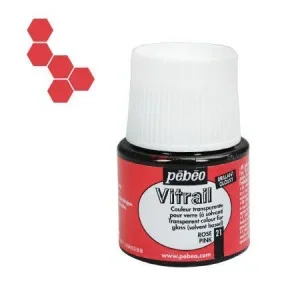 VITRAIL 21 PEBEO ROSE 45ML - Vue 1