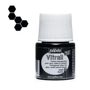 VITRAIL 15 PEBEO NOIR 45ML - Vue 1