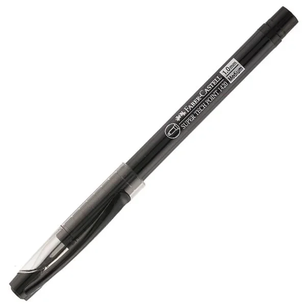STYLO FABER CASTELL SUPER TECH POINT 1420 MEDIUM-1.0mm NOIR - Vue 1