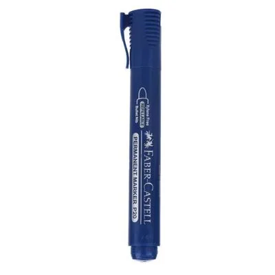 MARQEUR PERMANENT REFILLABLE CHISEL NIB BLEU - FABER CASTELL - Vue 1