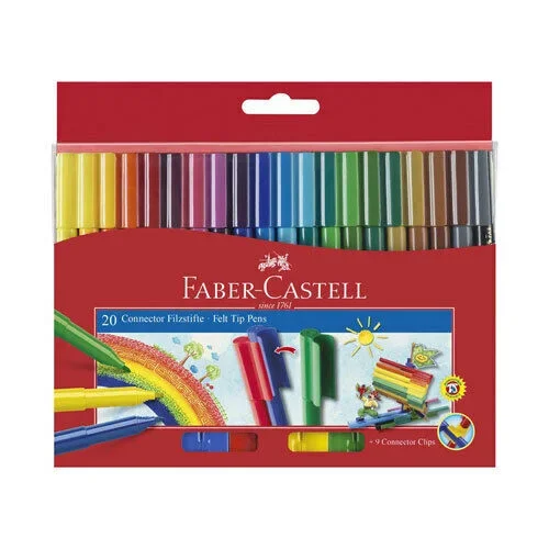 FEUTRES DE 20 CONNECTOR - FABER CASTELL