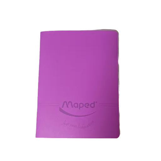 CAHIER PIQUE 96P  72G  A5 Séyes couverture  pp  MAPED