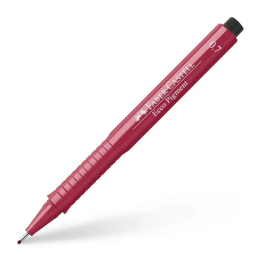 ECCO PIGMENT 0,7 MM ROUGE    - FABER CASTELL