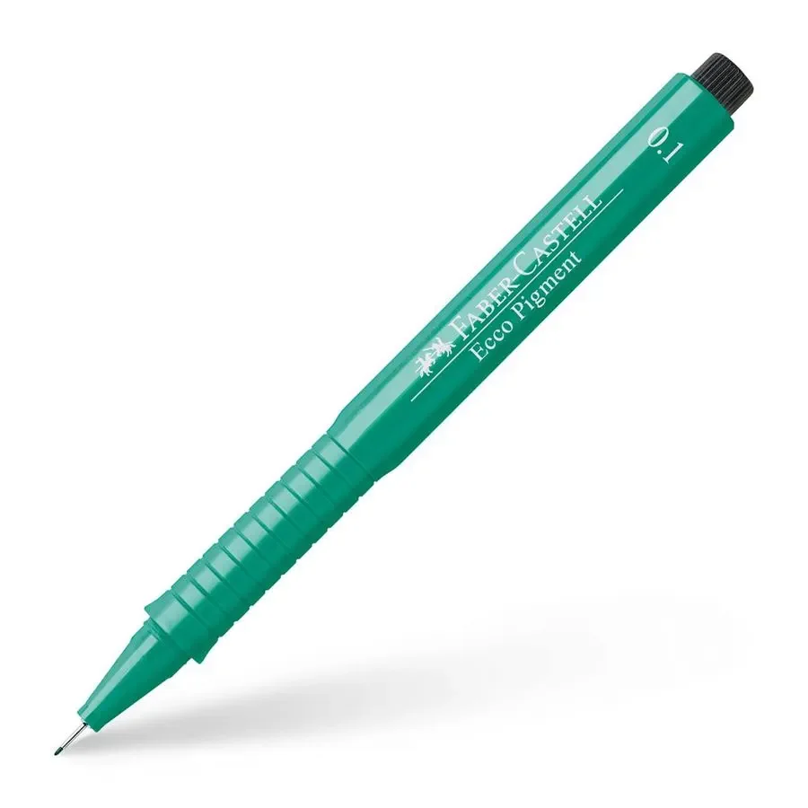 ECCO PIGMENT 0.1 MM   VERT  - FABER CASTELL