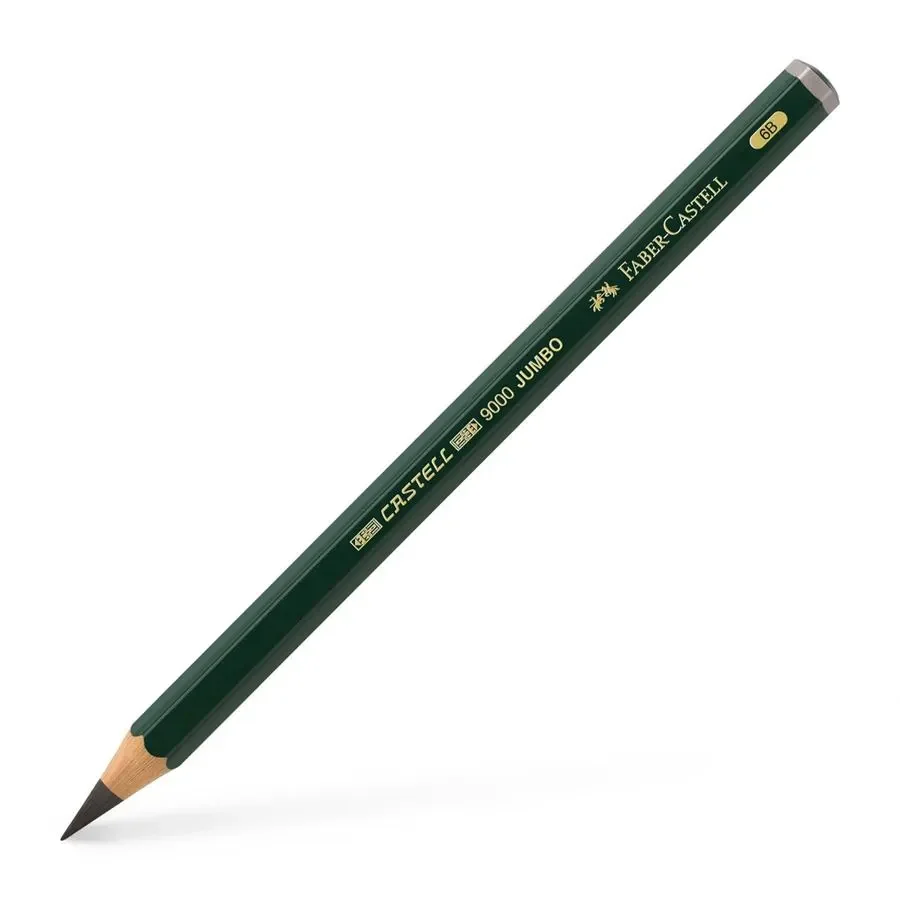 CRAYON GRAPHITTE 9000 JUMBO 6B   -  FABER CASTELL - Vue 1