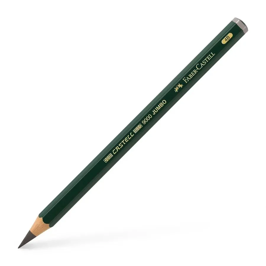 CRAYONS GRAPHITES 9000 4B JUMBO - FABER CASTELL - Vue 1
