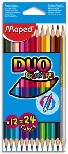 CRAYONS BICOLORES COLOR'PEPS X12 BTE CARTON - MAPED