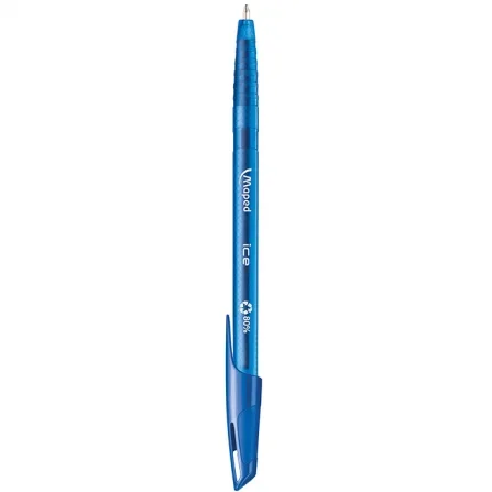 STYLO  BILLE  CAPUCHON  GREEN  ICE  BLEU  - MAPED