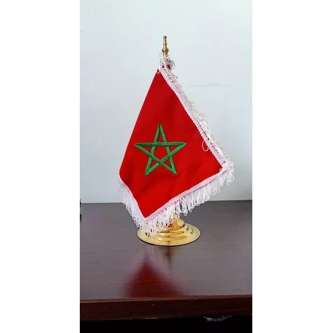 DRAPEAU MAROCAIN DE BUREAU - Vue 1