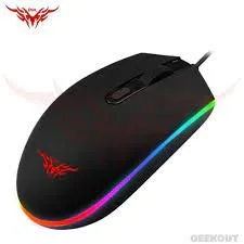 Souris gamer de jeu a fil gaming mouse RGB LED 1200...